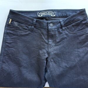 Robins Jeans coated black denim